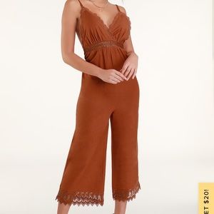 Burnt orange jumpsuit